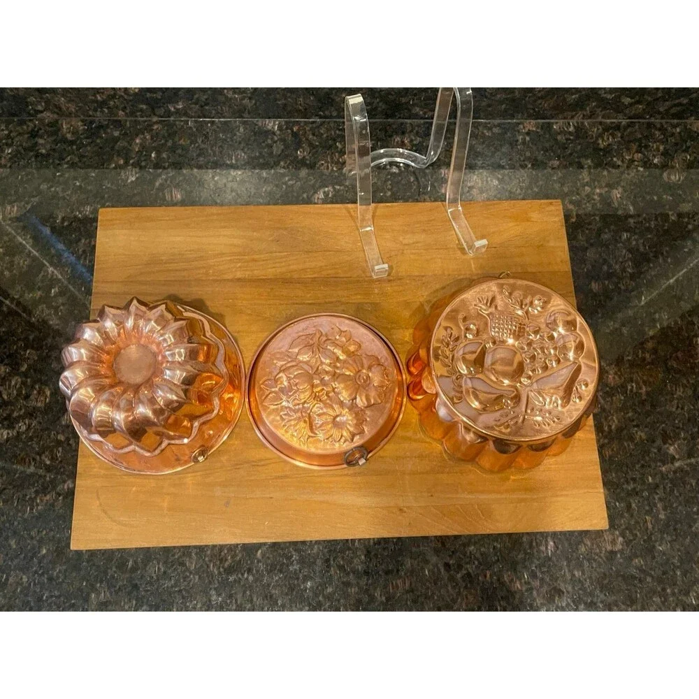 3 piece copper mold set up - kitchen handups